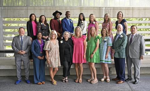2025 Champions of Service awardees pose with Lt. Governor Nungesser